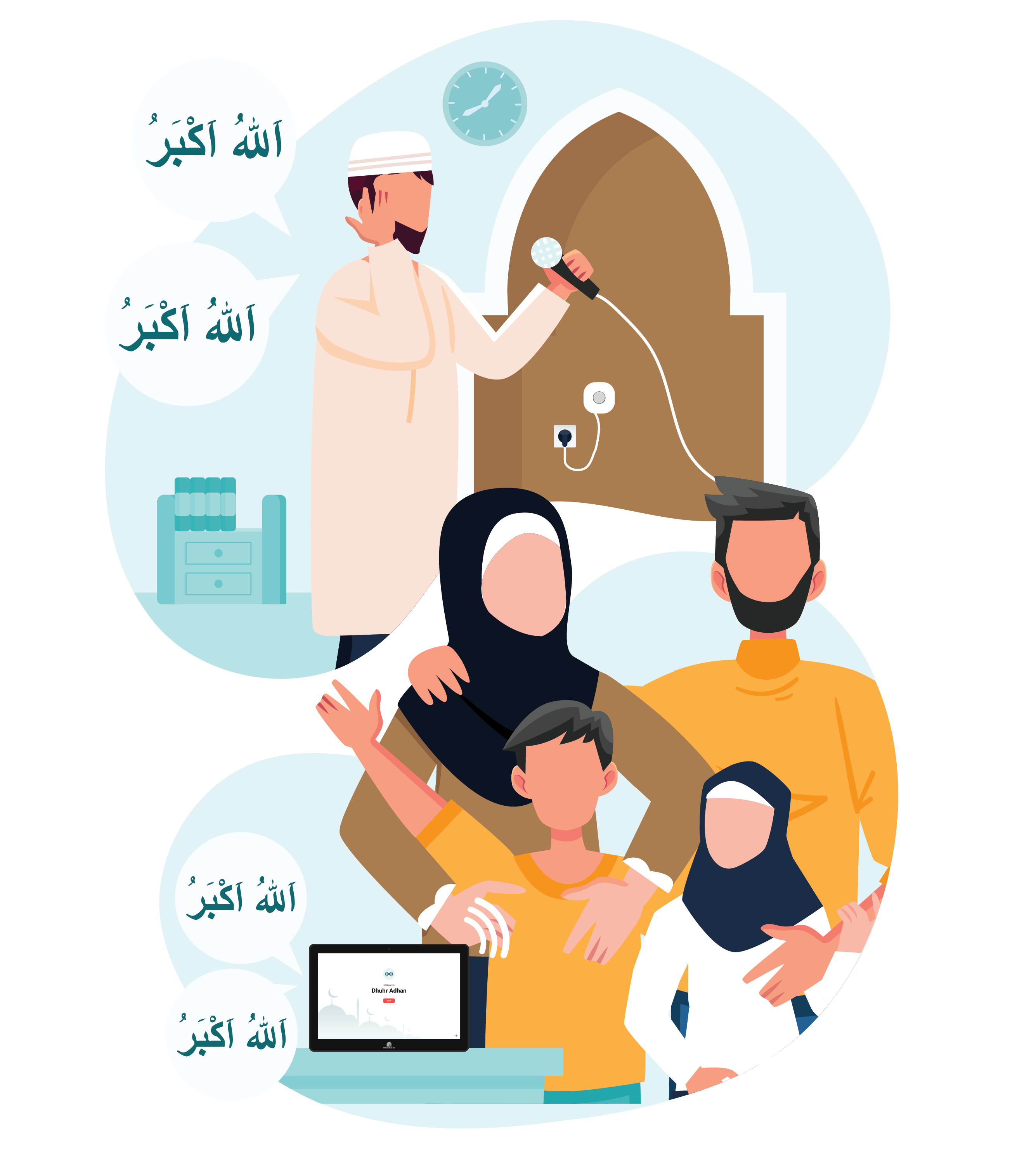 Step 4: Hear the live adhan at home